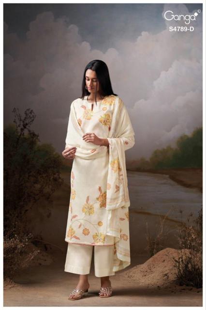 Ganga dovinia 4789 rajasthani dress material wholesale online shopping